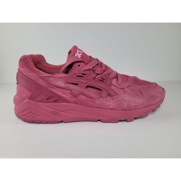 ASICS Women's Size 9 Gel-Kayano Trainer Retro Dark Pink Suede Running Shoe h669l - Picture 9 of 11